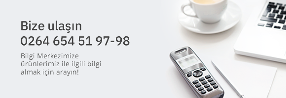 Bilgi Merkezimize ürünlerimiz ile ilgili bilgi almak için arayın!